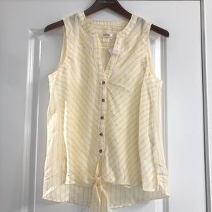 Anthropologie Maeve Sleeveless Striped Top